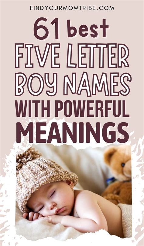 5 letter boy names|61 Best 5 Letter Boy Names With Powerful Meanings.